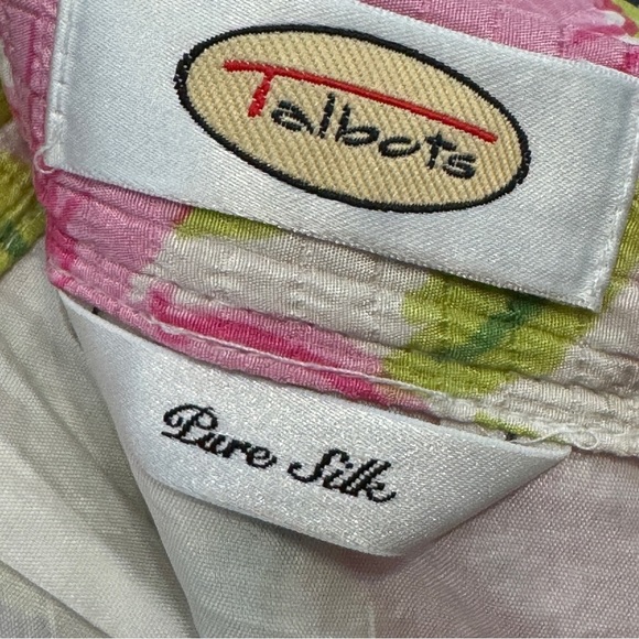 Talbots Pure Silk Pink Floral Skirt Women’s Small - Picture 4 of 6
